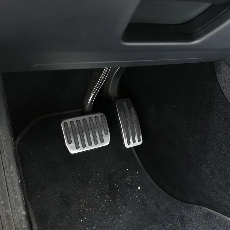 Suetlcoity For Tesla Model Y -21 Model 3 2017-21 Car Accelerator Brake Pedal Car Foot Pedal Pads Covers Car Accessories