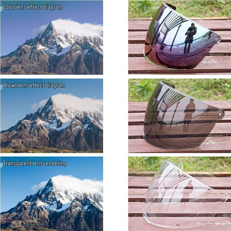 Универсальный электрический мотоциклетный шлем с защитой от УФ-излучения, визор и ветровое стекло