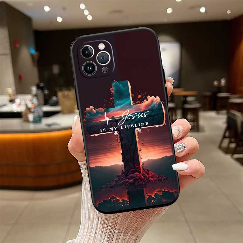 RE13 Библейский стих Иисус крест Чехол для телефона для OPPO A40 A60 A80 A15 A16 A16K A12 A17 A17K A54 A54S A53 A53S A55 A56 A57 A98 F23