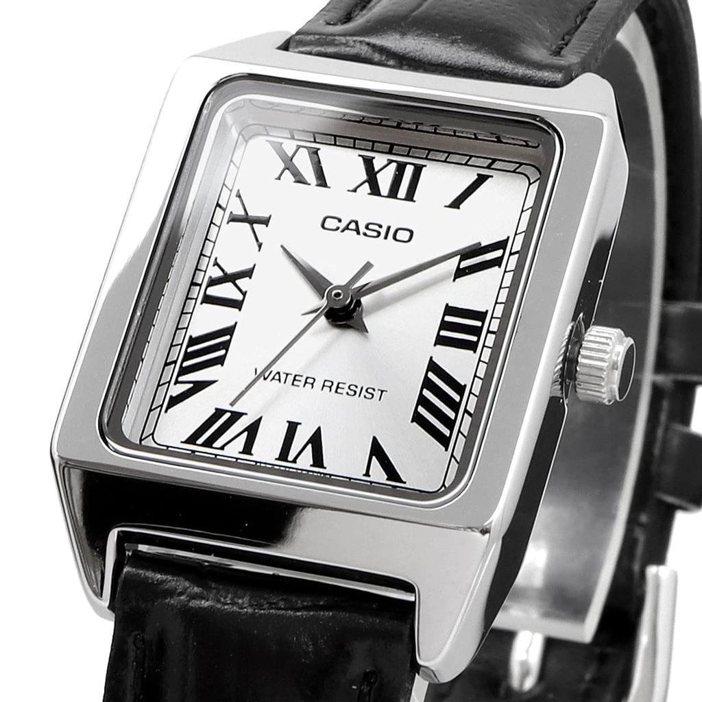 Casio Стандартные кварцевые часы Женские LTP-V007L-7B1 Серебристый/Черный