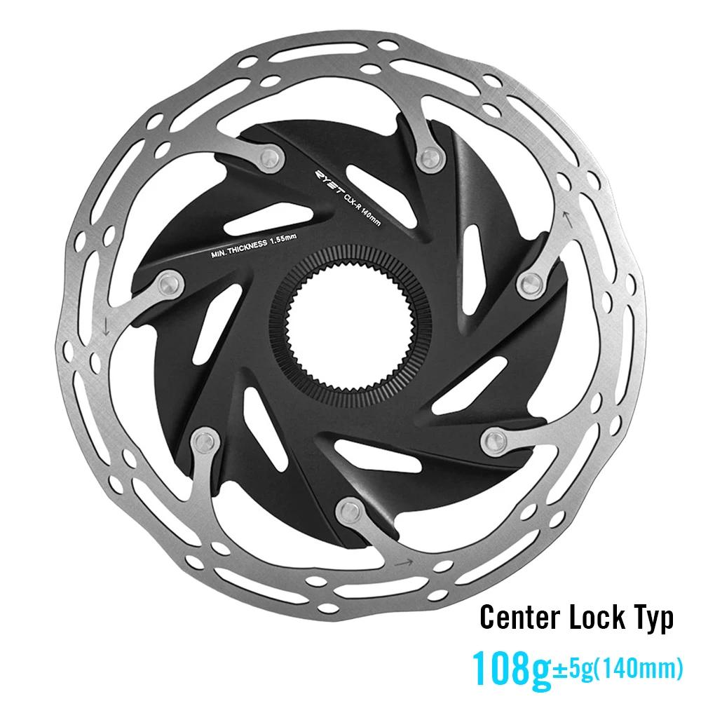 RYET Тормозные роторы для велосипеда 140 мм/160 мм 6 болтов и Center-Lock Роторы для MTB Дорожного велосипеда Дисковые тормозные роторы для велосипеда Велосипедные аксессуары