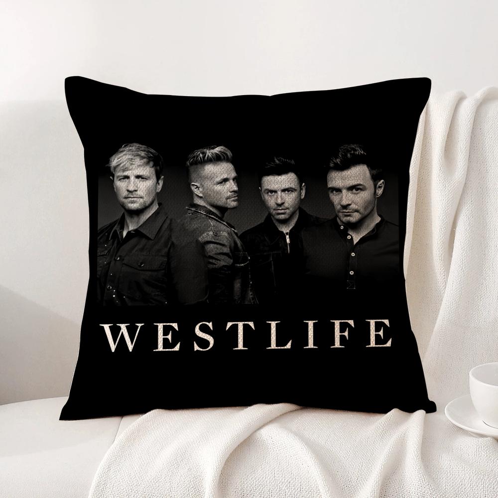 Westlife Подушка The Twenty Tour Натуральный Лен Органическая Ткань Двусторонний Принт Диван Домашний Декор Дышащая