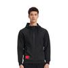 Li Ning Повседневная спортивная флисовая толстовка с капюшоном Мужские толстовки Черные AWDPD23-7