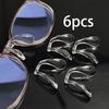 6x Eyeglasses Nose Pads Eyewear Repair Clear Anti Slip Sturdy Nosepads Lightweight U Shape
