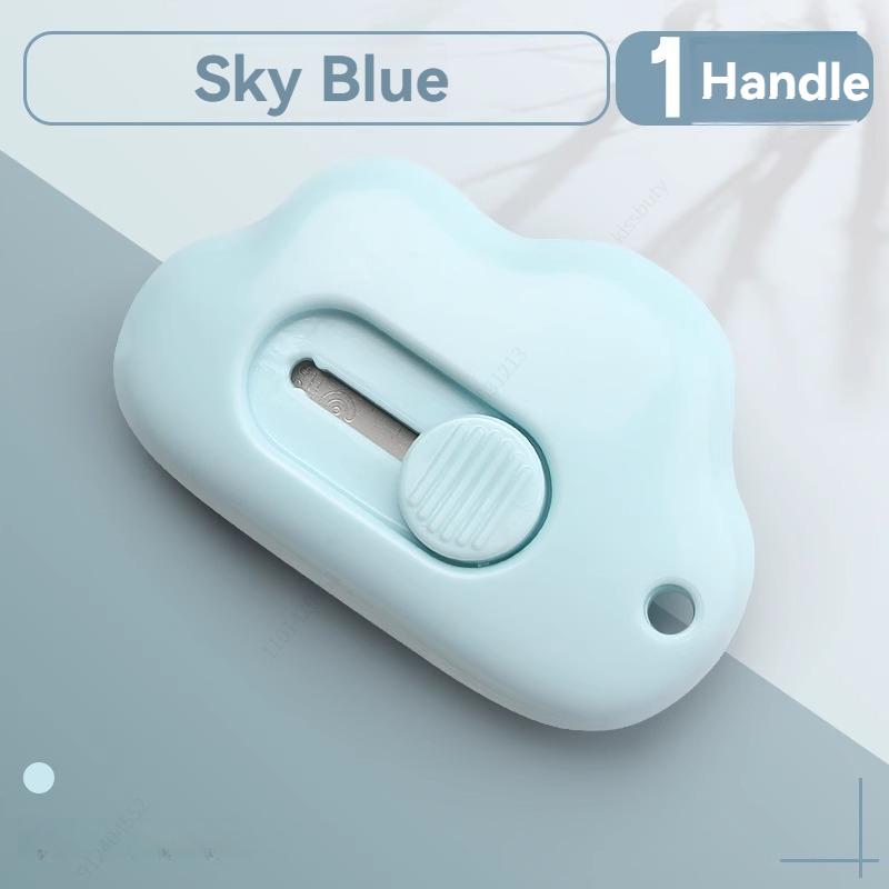 1-3 шт. Милые Мини Облачка Канцелярский Нож Нож Резак для Бумаги Арт Pкреативное Облако Милый Мультяшный Нож-коробка Канцелярские Товары Резак для Скотча Трехцветный на Выбор