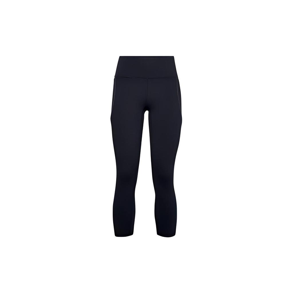 Under Armour Meridian Infused Training Вязаные брюки 3/4 для фитнеса Женские низы Черный 1359547-001