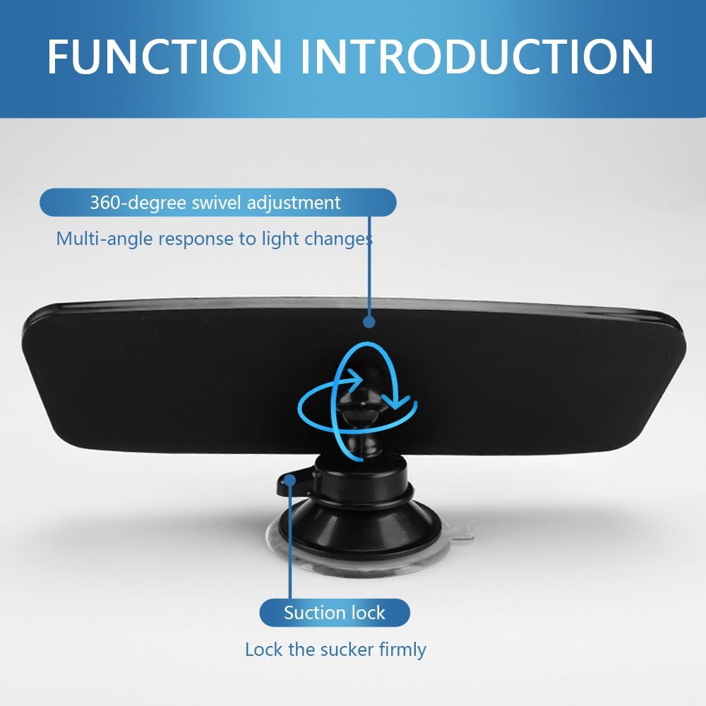 Car Rear View Mirror,HD 360° Rotatable Car Rearview Mirror for Observing Vehicles and Children,Suction Cup Universal Replacement Rear View Mirror