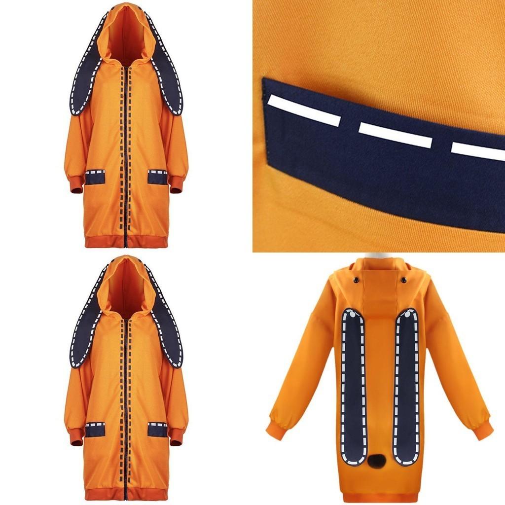 Kakegurui Азартный игрок Руна Ёмодзуки Косплей Костюм Уютное Худи Пальто