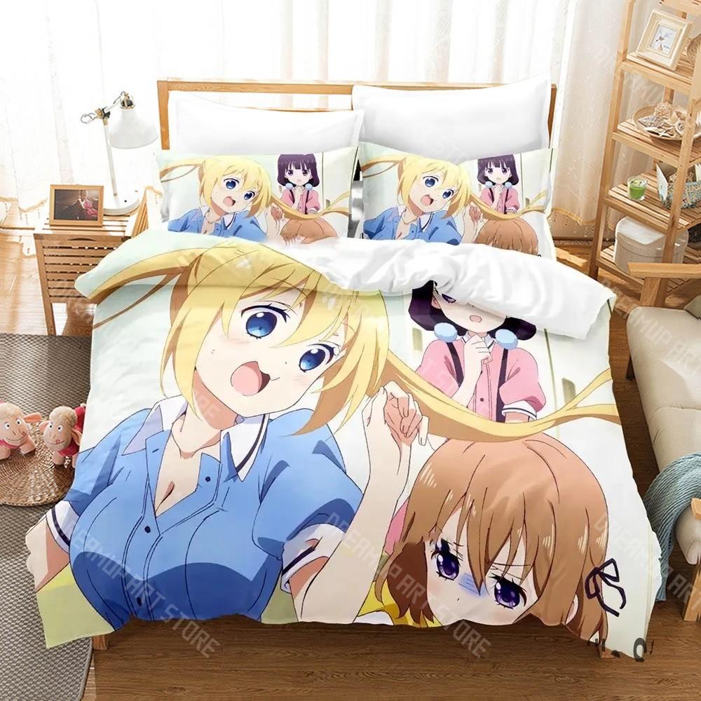 3D-печатный набор постельного белья Blend S Anime для мальчиков и девочек, с пододеяльником и наволочкой, размеры: Twin, Queen, King, Full, Single, Double