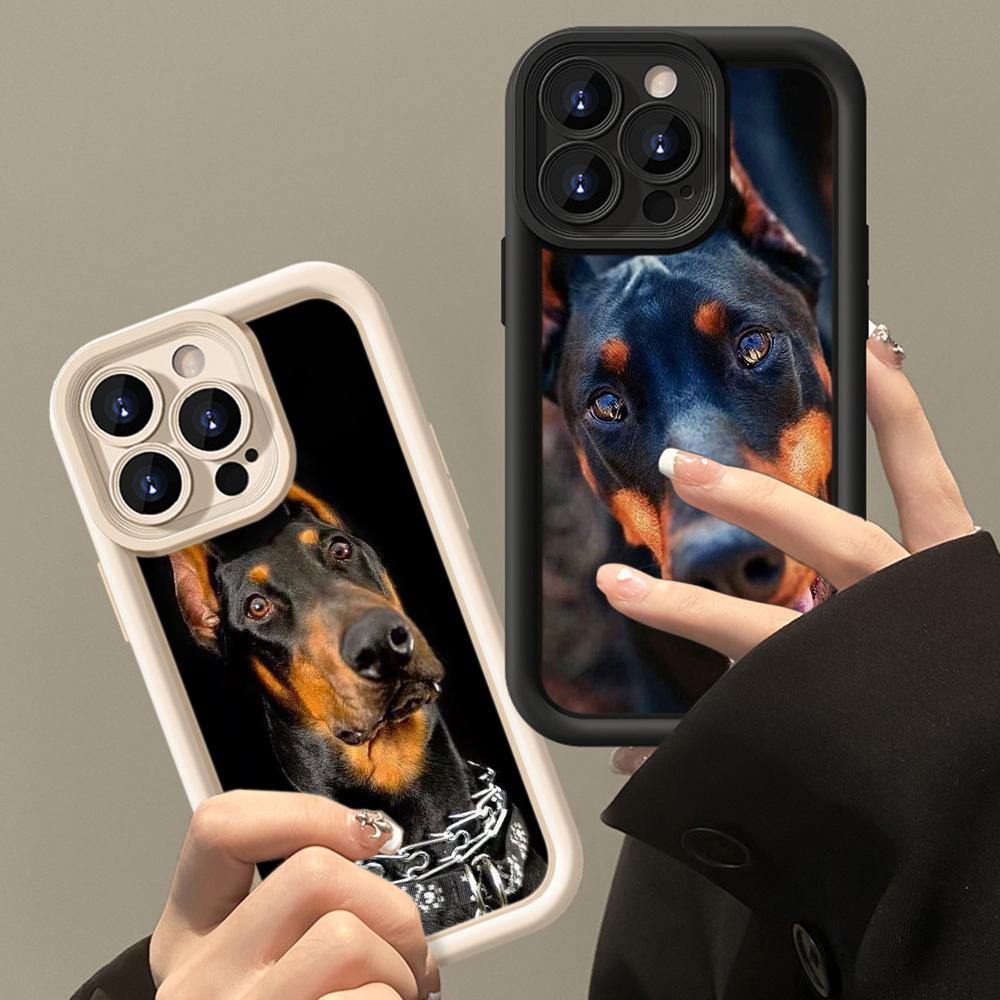 LZ14 Dog Doberman Animal Art силиконовый чехол для телефона Xiaomi 11 Lite 5G 14T Redmi 14C 13C A3 Note 12 11 9 10 13 Pro Plus противоударный задний чехол