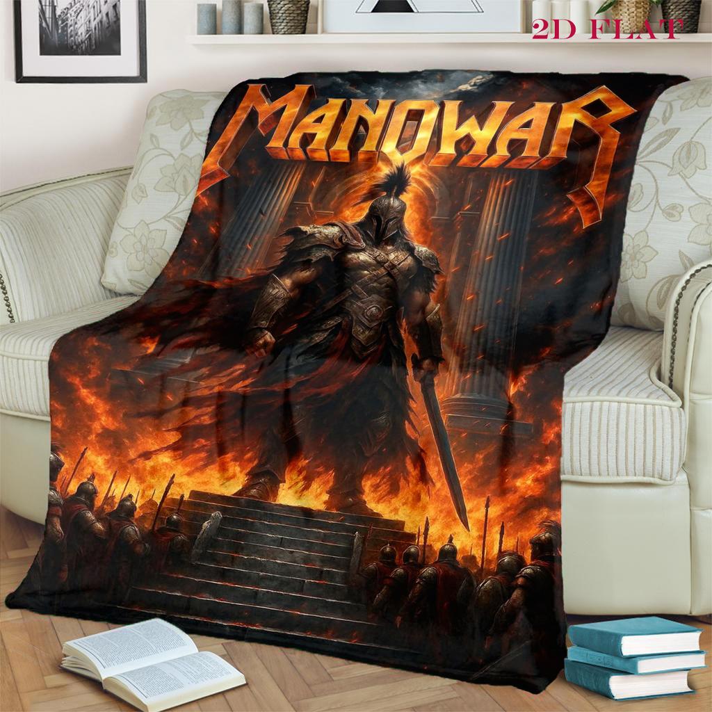 Manowar: Blood Kings blanket sofa blanket Suitable for all seasons bedroom sheet Air conditioning blanket