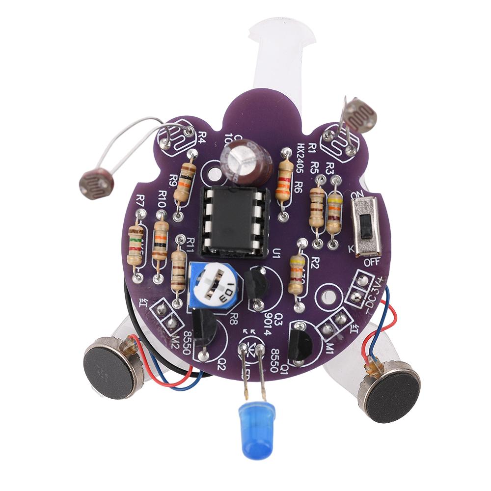 1 комплект светочувствительного мобильного робота DIY Kit Firefly DIY Parts Tail Breathing Light Fun Electronic Spase Parts
