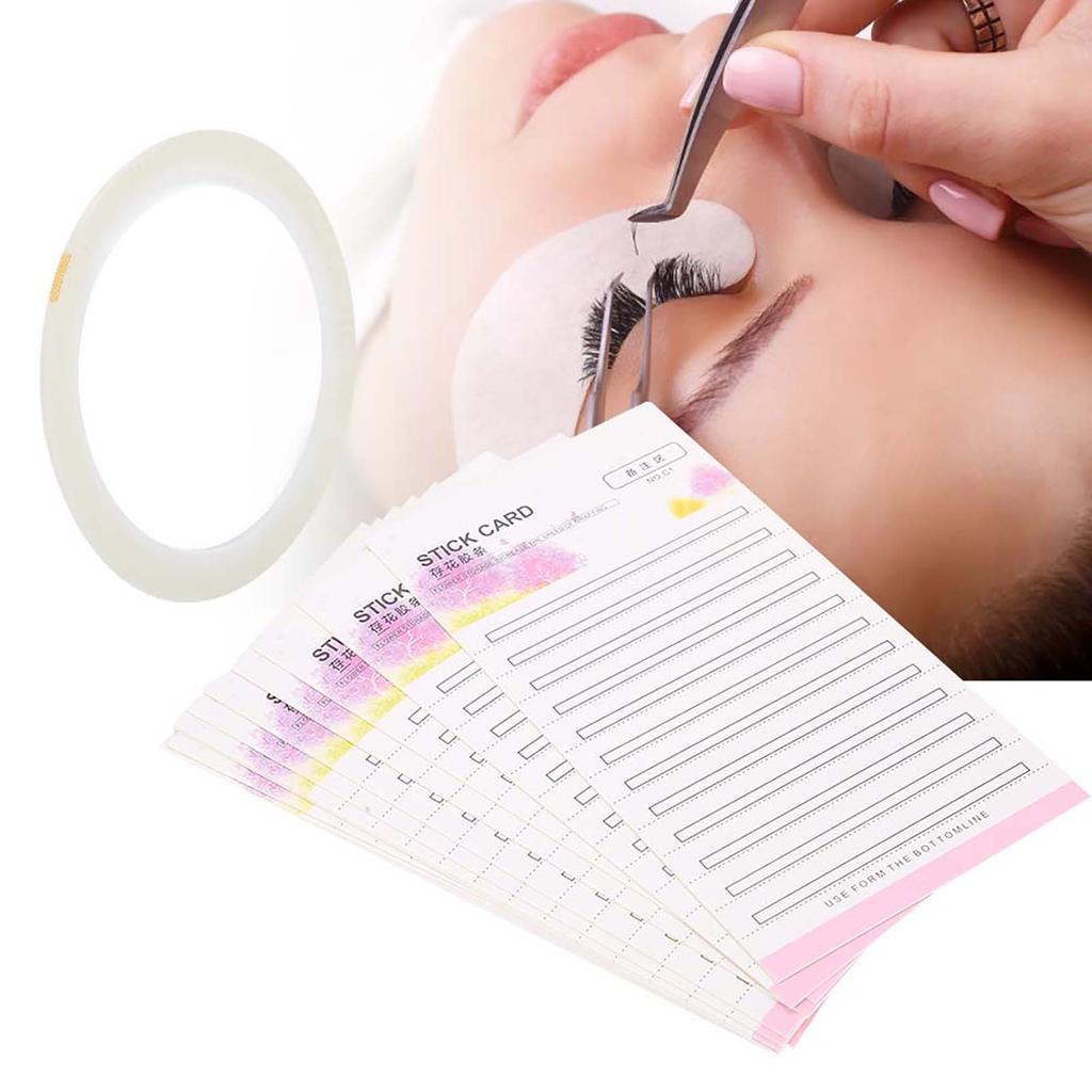 10pcs Eyelash Extension Storage Card False Eyelash Fans Paper Card Makeup Organizer