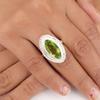 Peridot Gemstone 925 Sterling Silver Jewelry For Women Gift Handcrafted Ring RR-26-2
