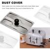 UOIENRT 2 Slice Toaster Dust Cover, Stainless Toaster Appliance Top Cover, Steel Electric Bread Maker Upper Cover for Bread Machine (6 x 4 Inch)