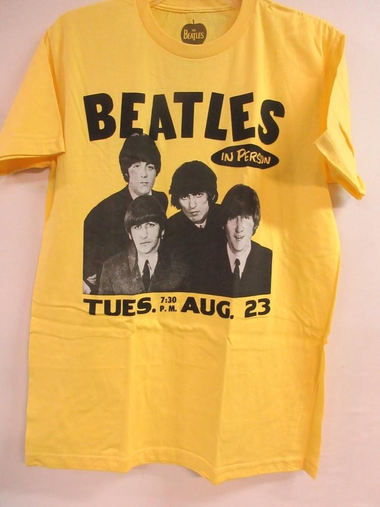 ОФИЦИАЛЬНЫЙ МЕРЧ THE BEATLES ЛИЧНО 2013 КОНЦЕРТ ГРУППЫ МУЗЫКА БОЛЬШАЯ Унисекс Футболка