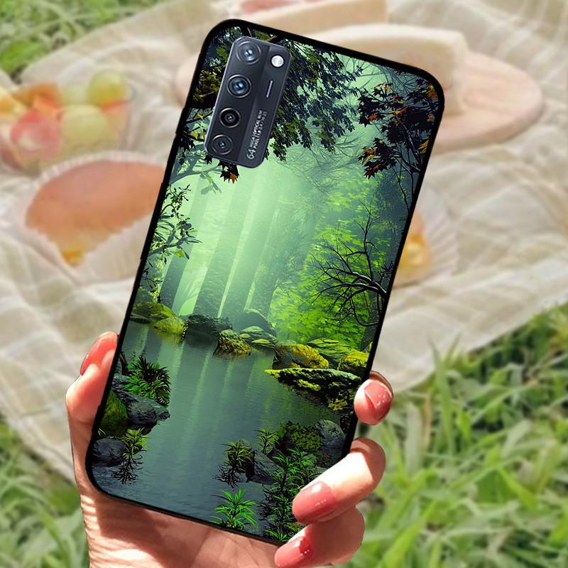 Для ZTE Axon 20 5G Чехол-бампер Силиконовый Мягкий Мраморный Черный Funda Coque для ZTE A20 5G A2121 4G Axon 20 Extreme Защитный