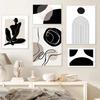 Bohemian Abstract Wall Art Poster Black Canvas Painting Living Room Interior Painting Room Decoration Nordic Home Style Picture
