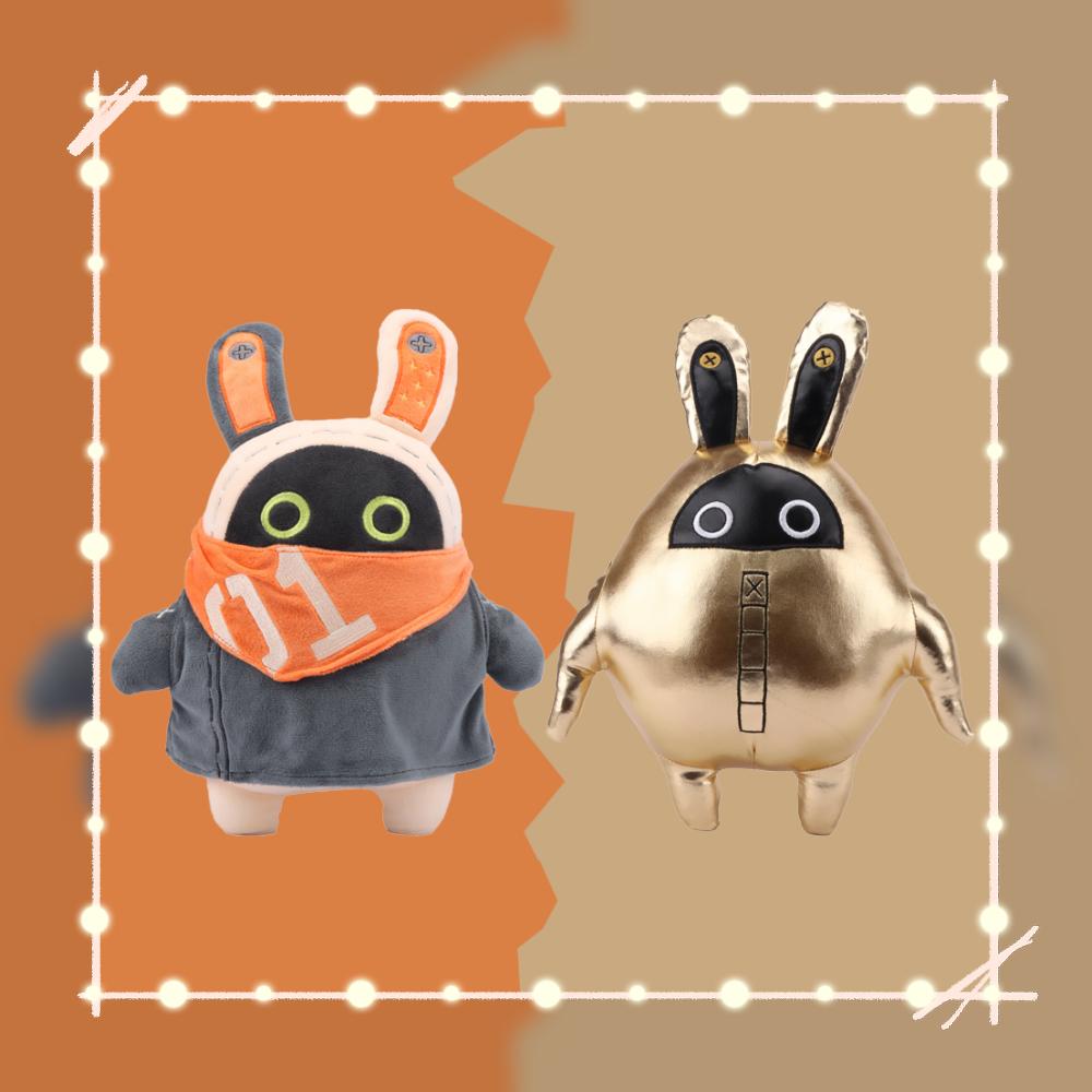 New Zenless Zone Zero Bangboo Plush Dolls Toy Game Characters Gold Bangboo Rabbit Stuffed Plush for Kids' Birthday Gift