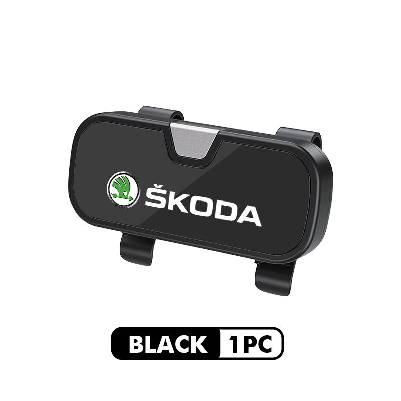 RYYX4 Для автомобиля Skoda Футляр для очков Зажим для солнцезащитных очков на козыреккек Хранение Аксессуары octavia a5 a4 mk1 2 fabia superb rapid mk3 yeti