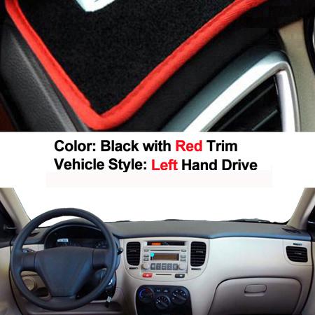 Car Dashboard Cover Dash Mat Carpet For Kia Rio New Pride Rio5 JB 2005 – 2011 LHD RHD 2 Layers Sunshade 2006 2007 2008 2009 2010