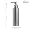 350 мл дозатор жидкого мыла из нержавеющей стали, контейнеры для бутылок с лосьоном, держатель для жидкости, цилиндрический внешний вид для ванной комнаты
