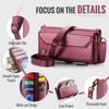 For Samsung Galaxy S26+ Leather Case CASEME C36 Zipper 10 Card Slots Phone Cover with Straps