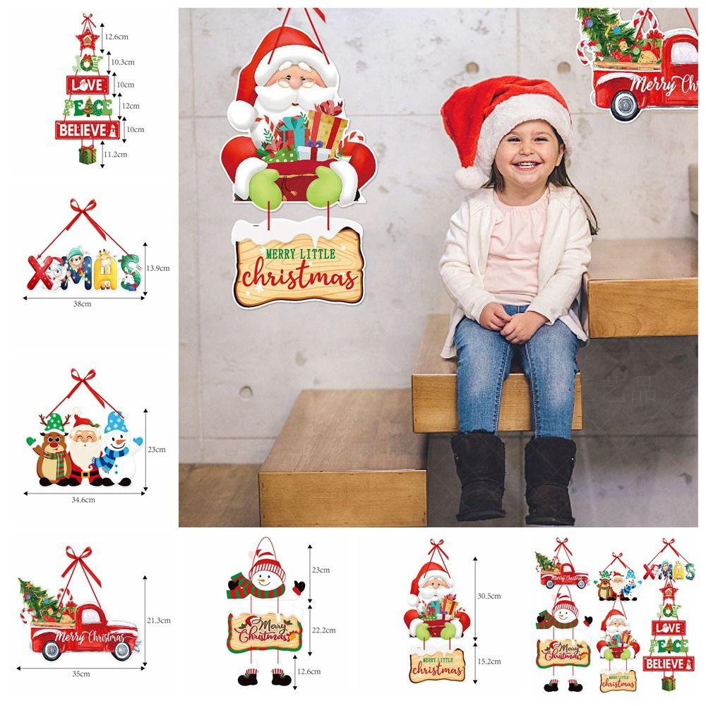 With Rope Christmas Door Hanger Oranments DIY Christmas Party Supplies  Party