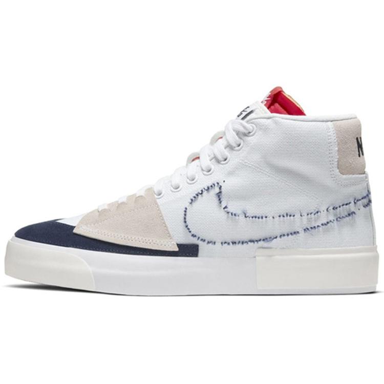 Nike Blazer Mid SB Edge 'Hack Pack' (Unisex) White / University Red / Summit White / Midnight Navy Skateboard Shoes CI3833 100