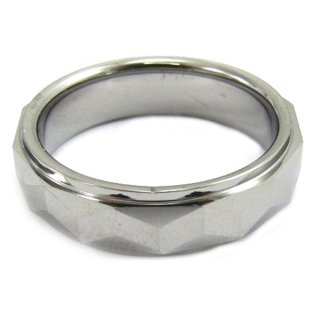 Bague Tungstene 'High Tech' Gris Métal