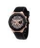 Stile Chronograph Rubber Strap Black Skeleton Dial Quartz R8871642003 100M Men's Watch