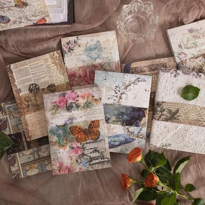 100 шт./упак. Винтажная бумага для декора, скрапбукинга, журналов, коллажей, фотоальбомов, эстетических материалов, бумаги