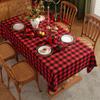Thick Party Checked Square Wedding Table Cover Dining Tablecloths Tablecloth Christmas Decorations