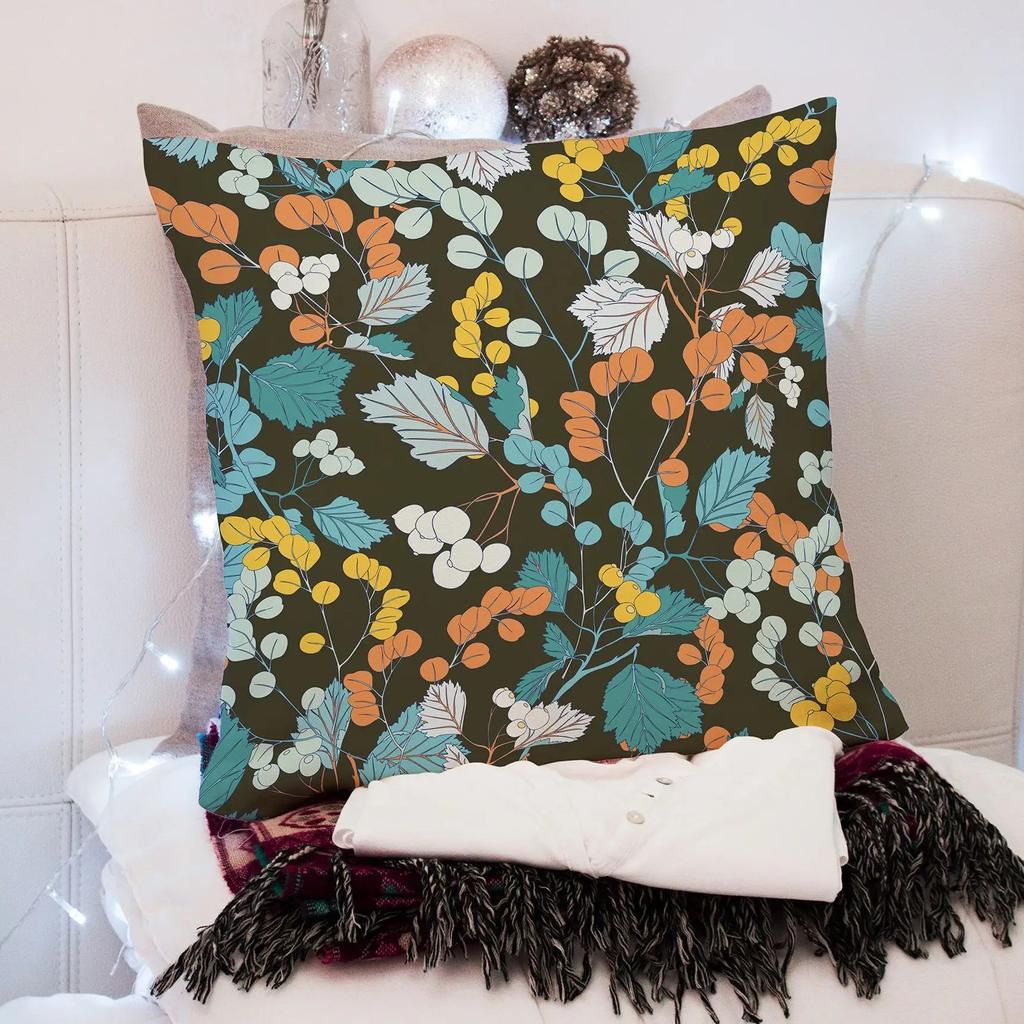 Цветочный узор Декоративная наволочка Офис Гостиная Автомобиль Украшения Дома Наволочка