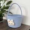 Easter Basket Bunny Cute Candy Gifts Storage Woven Rope Gift for