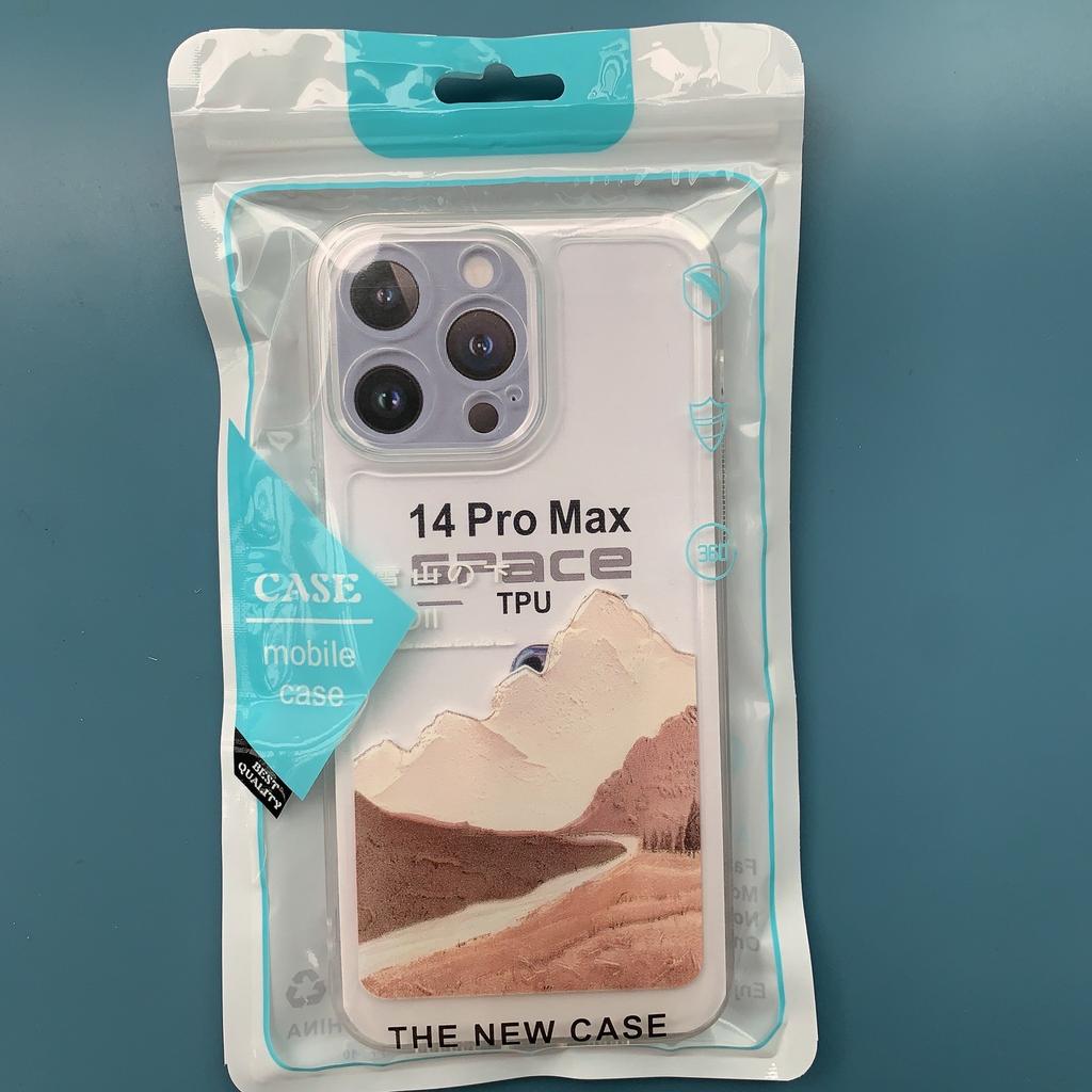 Чехол для мобильного телефона Shilai Run, подходящий для IPhone16promax, прозрачный, для пары, креативная роспись, 15/14, защитный чехол