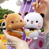 Брелоки Bubu Dudu Милые комбинезоны Кукла-панда Kawaii Декор для парной сумки Мультяшное животное Игрушка Милые вещи Подарок на День святого Валентина