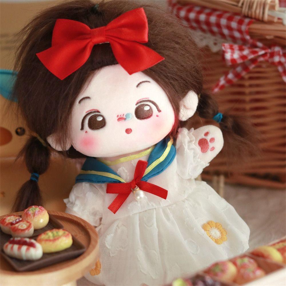 Мультяшная хлопковая кукла 20 см Набор одежды для кук Аксессуары для кукол BJD Одежда для кукол Косплей Реквизит Подарок Платье феи Детские игрушки