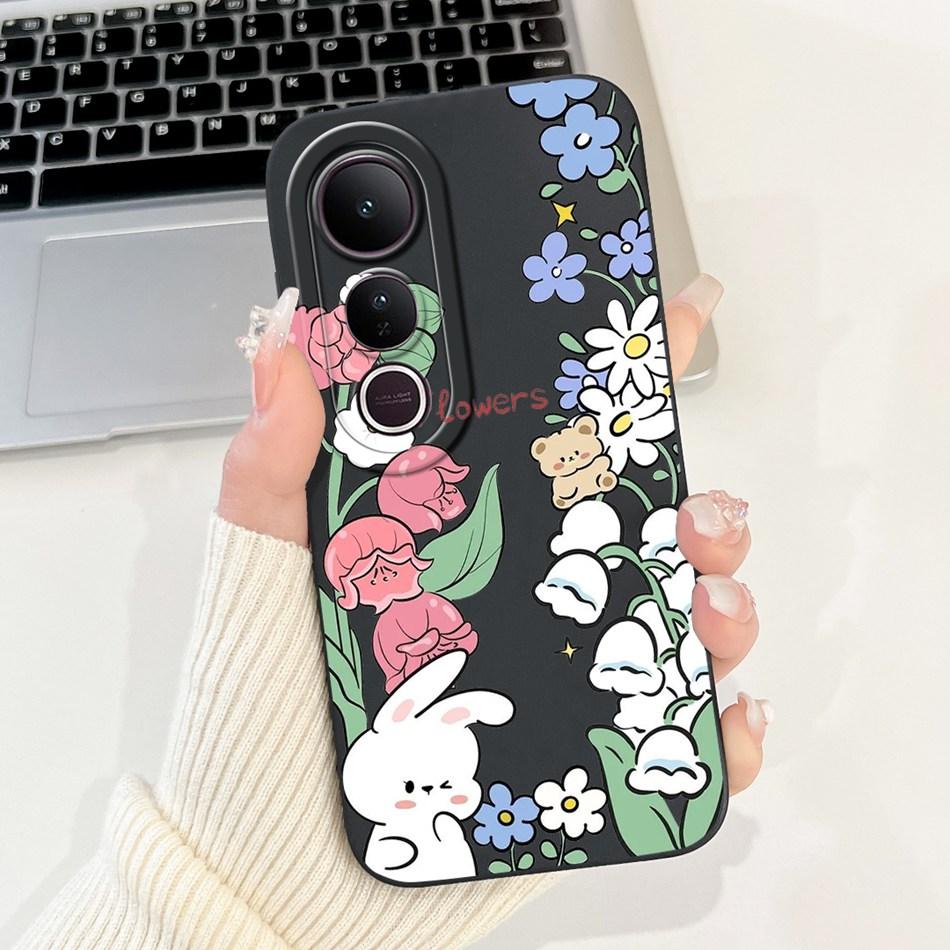 For Vivo V50 Lite Elegant Butterfly Floral Printed Phone Case For Vivo V50 V 50 V50lite Soft Silicone Shockproof Cases Bumpers