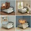 Bed with Bedding Vintage Miniature Metal Ornate Furniture for Collectors,