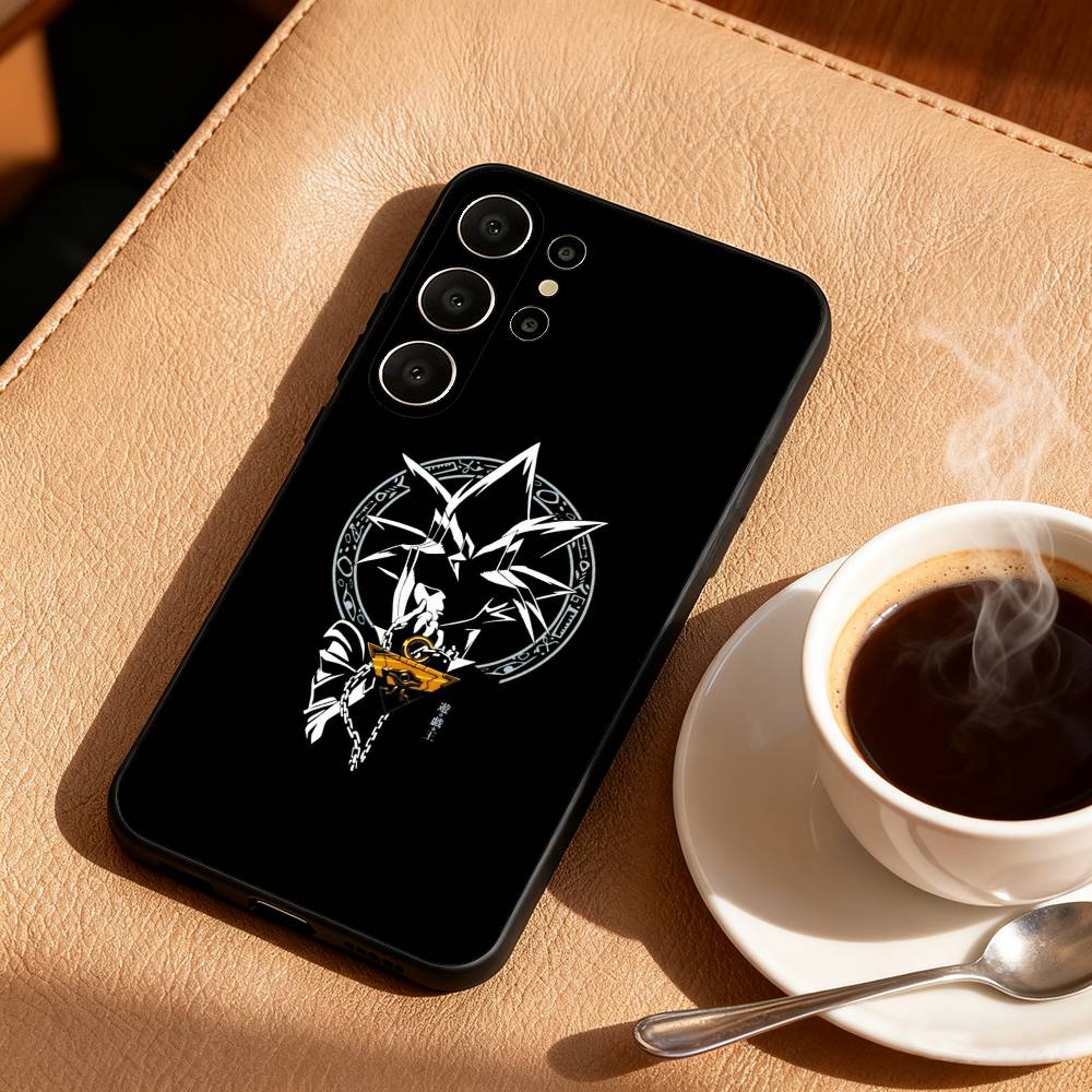 Чехол для телефона с аниме Yu-Gi-Oh для Samsung S26, S25, 24, 23, 22, 30, 21, 10, 9, Ultra, Plus, Lite, FE, Мягкий черный чехол