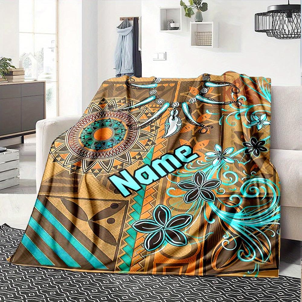 Home Customize Your Name Blankets Comfortable Soft Lightweight Allseason Multipurpose Blanket For Picnics Sofas Offices Beds Living Rooms Perfect Gift
