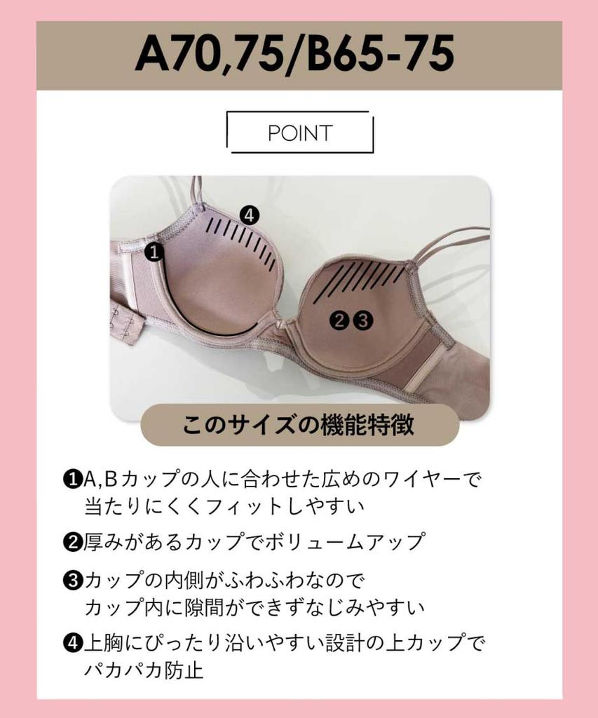 Личный высокий бок гладкий подходит для A до G большого размера Бюстгальтер BOG307 BL F75 [Amphi] Бюстгальтер, цвет, дизайн, спинка, чашки, [стилист 4U] Женский