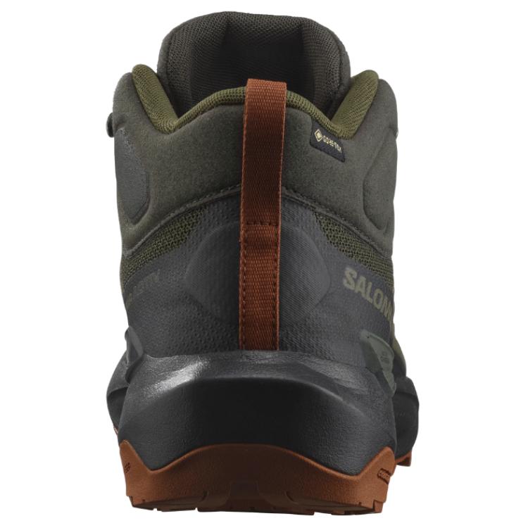 SALOMON Elixir Active Удобные Прочные Нескользящие Водонепроницаемые Ботинки для Хайкинга Средней Высоты Мужские Ботинки для Хайкинга Оливково-зеленые L47560300