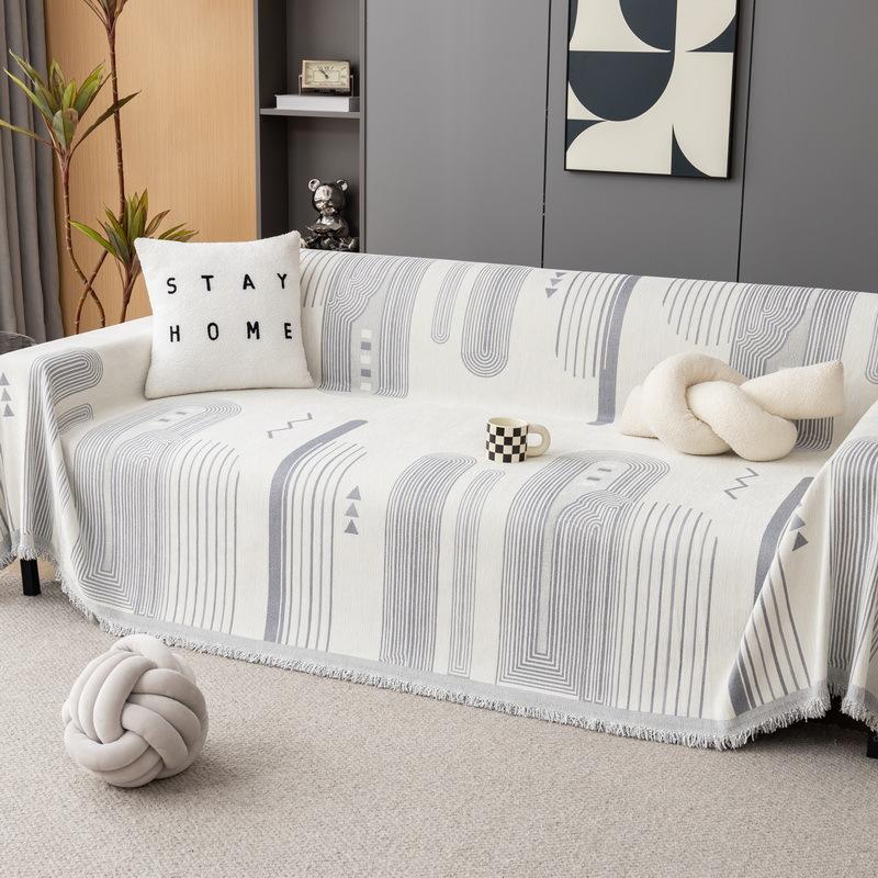 Новый универсальный диванный полотенце на все четыре сезона, чехол для дивана с защитой от царапин, ткань для полного покрытия дивана, пылезащитное диванное одеяло, подушка