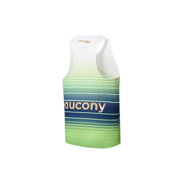SAUCONY Мужская майка для бега Зеленый градиент SC2239272A-PR80