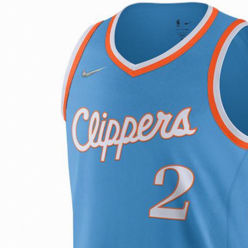 Nike Баскетбольный жилет NBA Retro, версия AU Player — Clippers Leonard, нет. 2 мужских топа синие DB3634-462