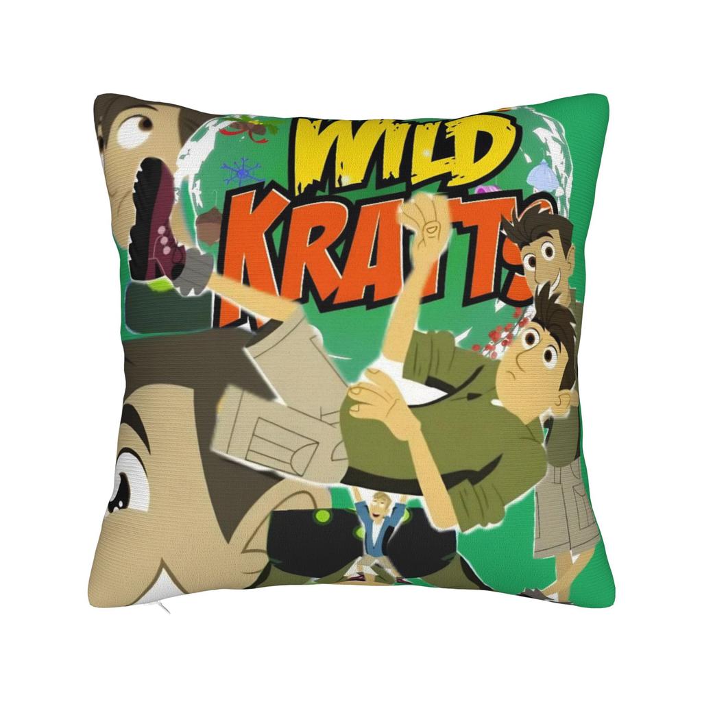 Decorative Pillow Cover Wild Kratts Cartoon Accessories Home  Throw Pillow Case Cover Drop Shipping Multiple Sizes