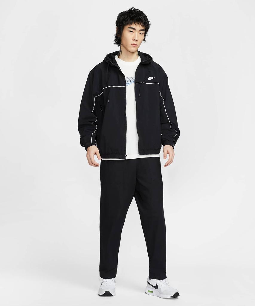 Nike Club Hooded Jacket M - Black:White / Hj2013-010