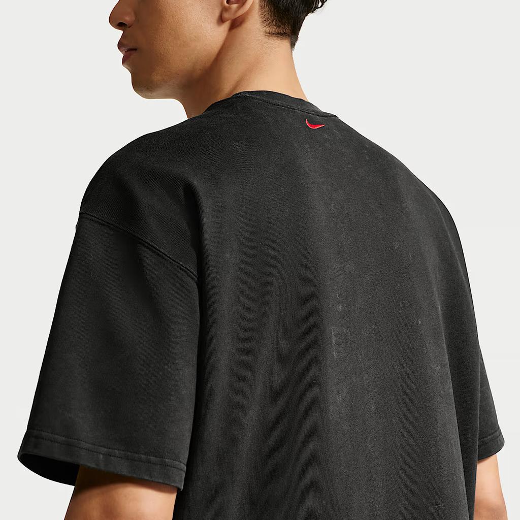 Nike Спортивная футболка из смесовой хлопковой ткани с опущенной линией плеча, удобная, мужские топы IR7585010